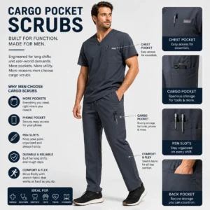 Cargo Scrubs For Men