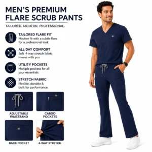 Flare Scrubs Men