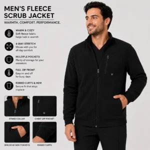 Fleece Scrub Jacket