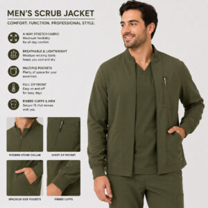 Scrub Jacket For Men