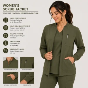 Scrub Jacket For Women