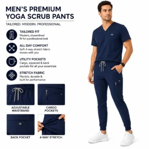 Yoga Scrub Pants Men