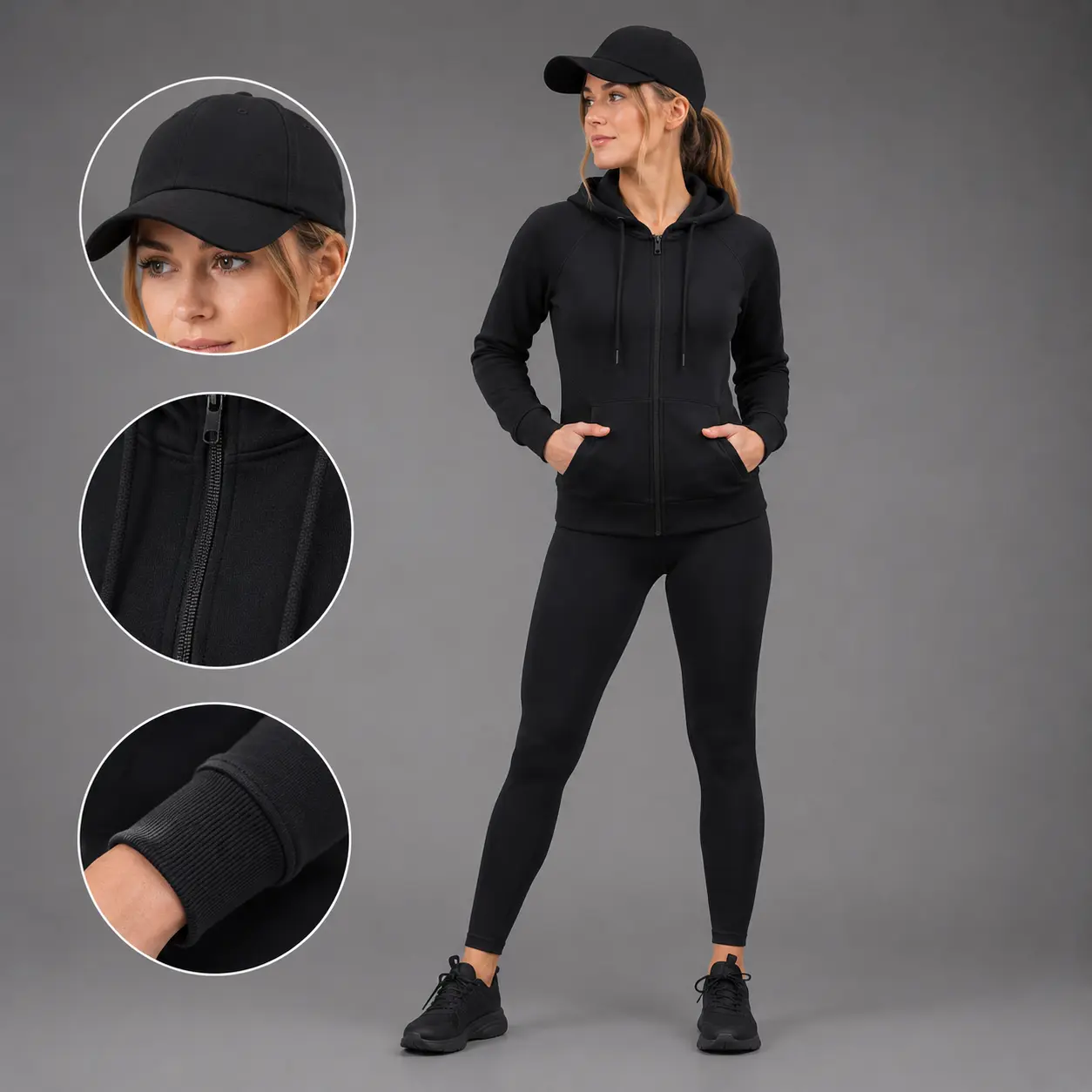 Black Hoodie Women
