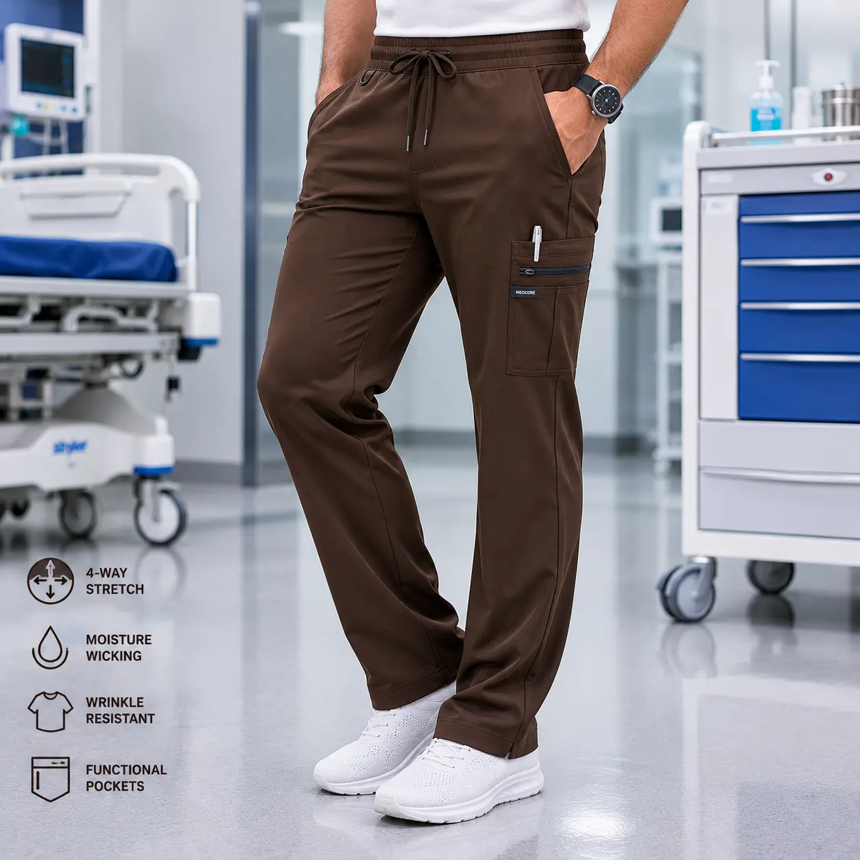 Brown Scrub Pants​