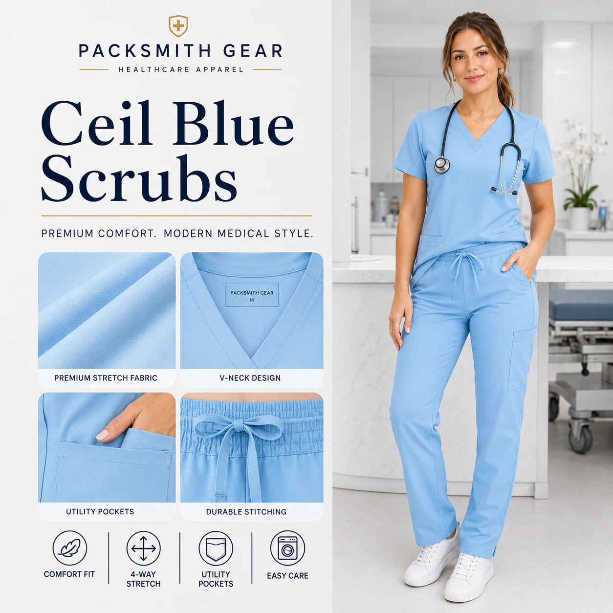 Ceil Blue Scrubs