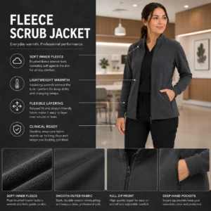 Fleece Scrub Jacket