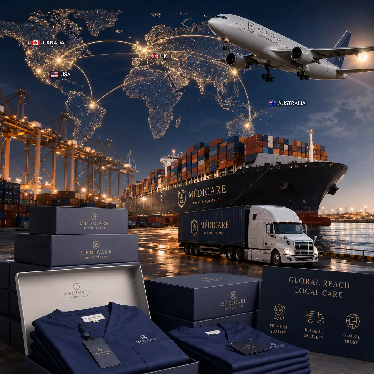 Global logistics for medical care excellence