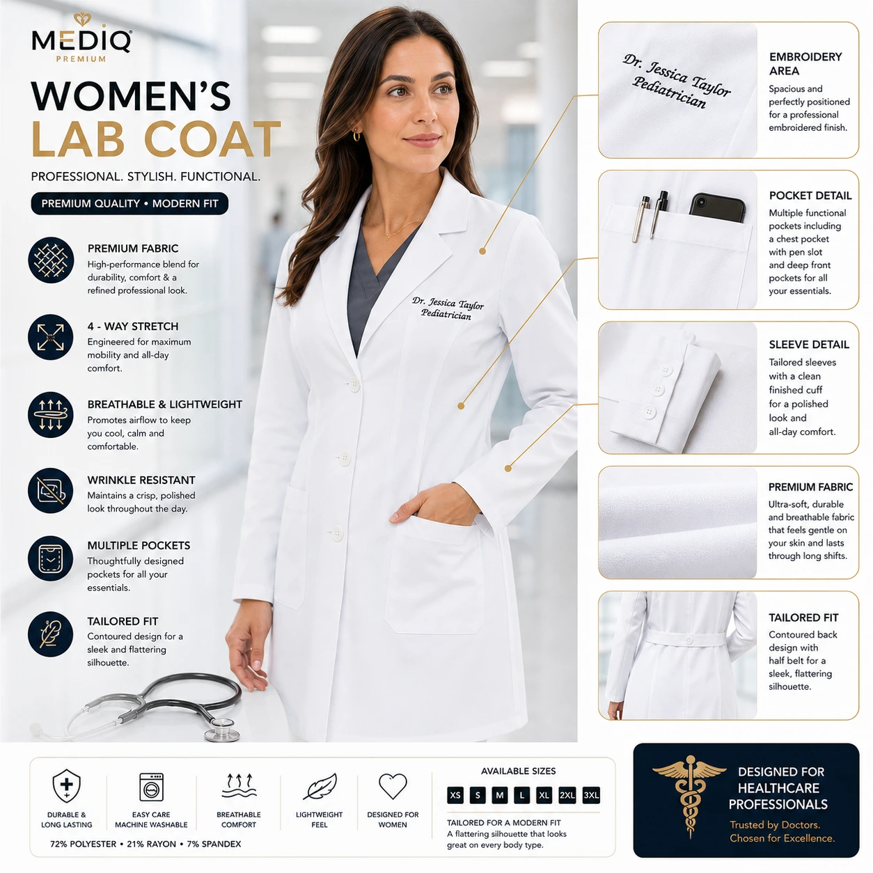 Lab Coat For Woman