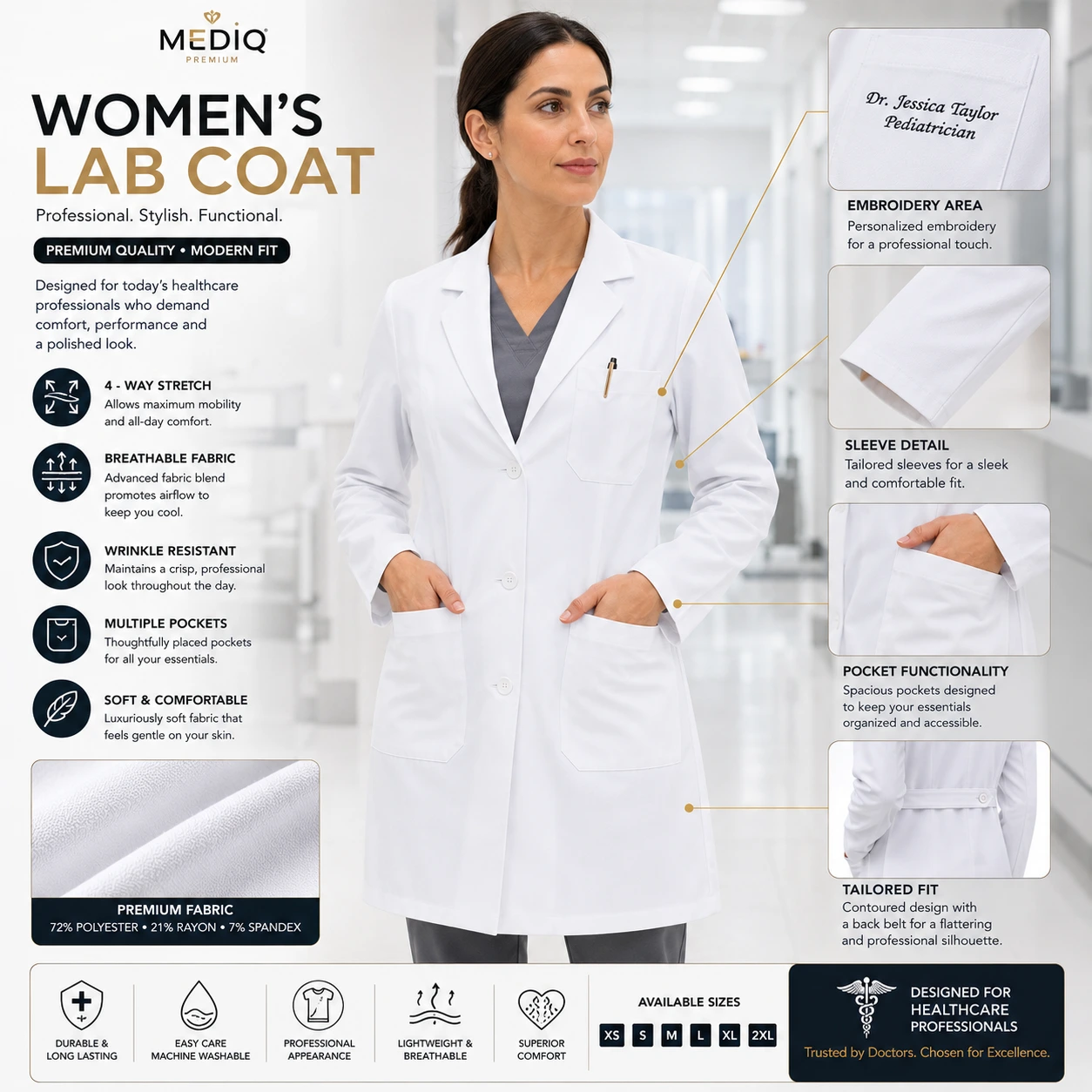Lab Coats For Women