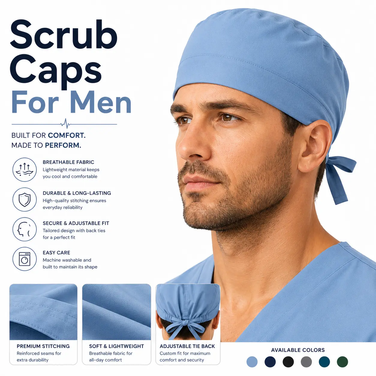 Scrub Caps For Men​