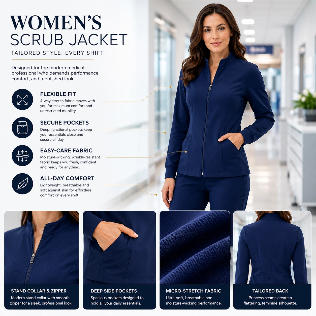 Scrub Jacket Women