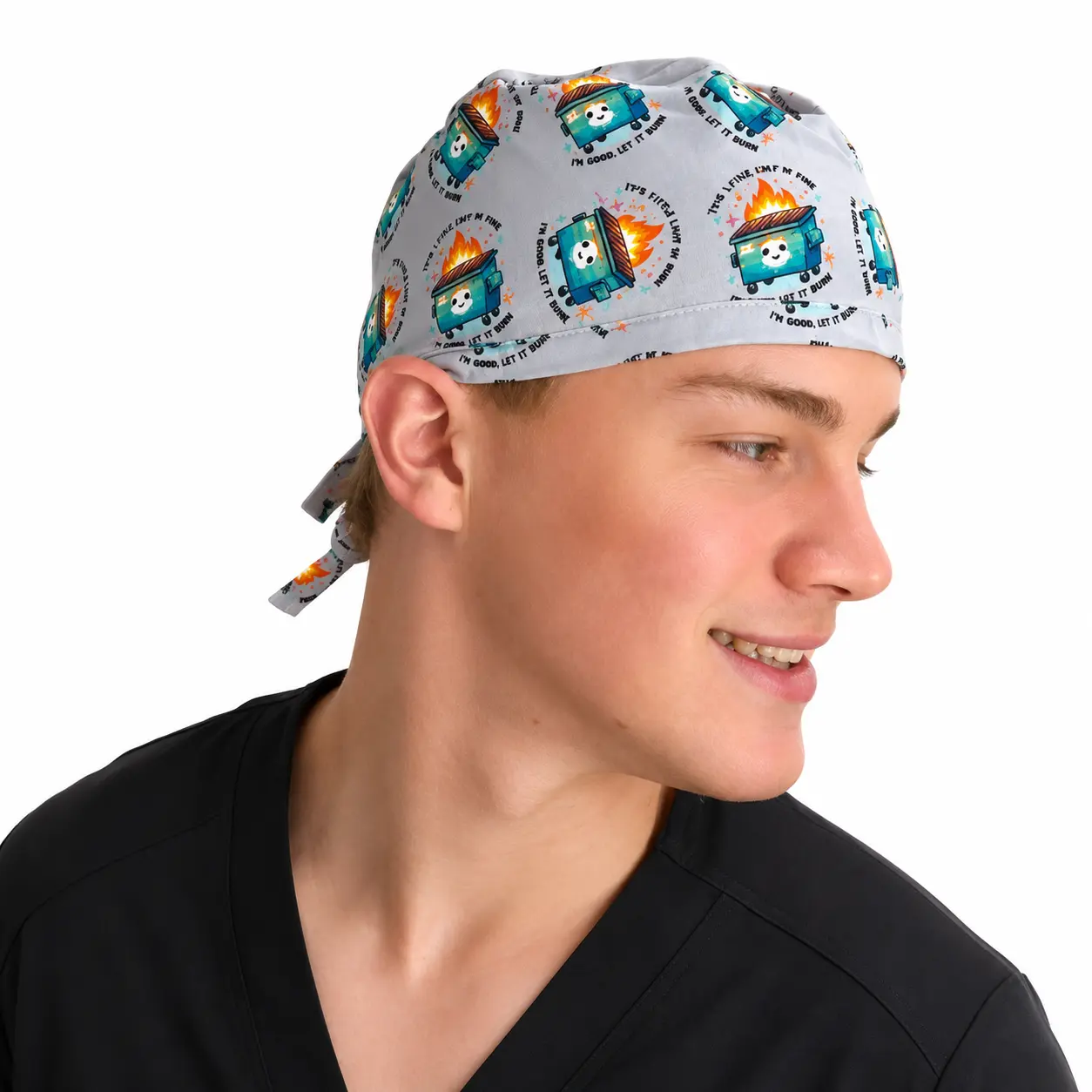 Halloween Scrub Caps Men USA