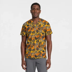 Halloween Scrub Tops Men USA