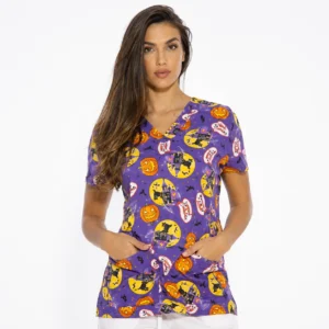 Halloween Scrub Tops in USA